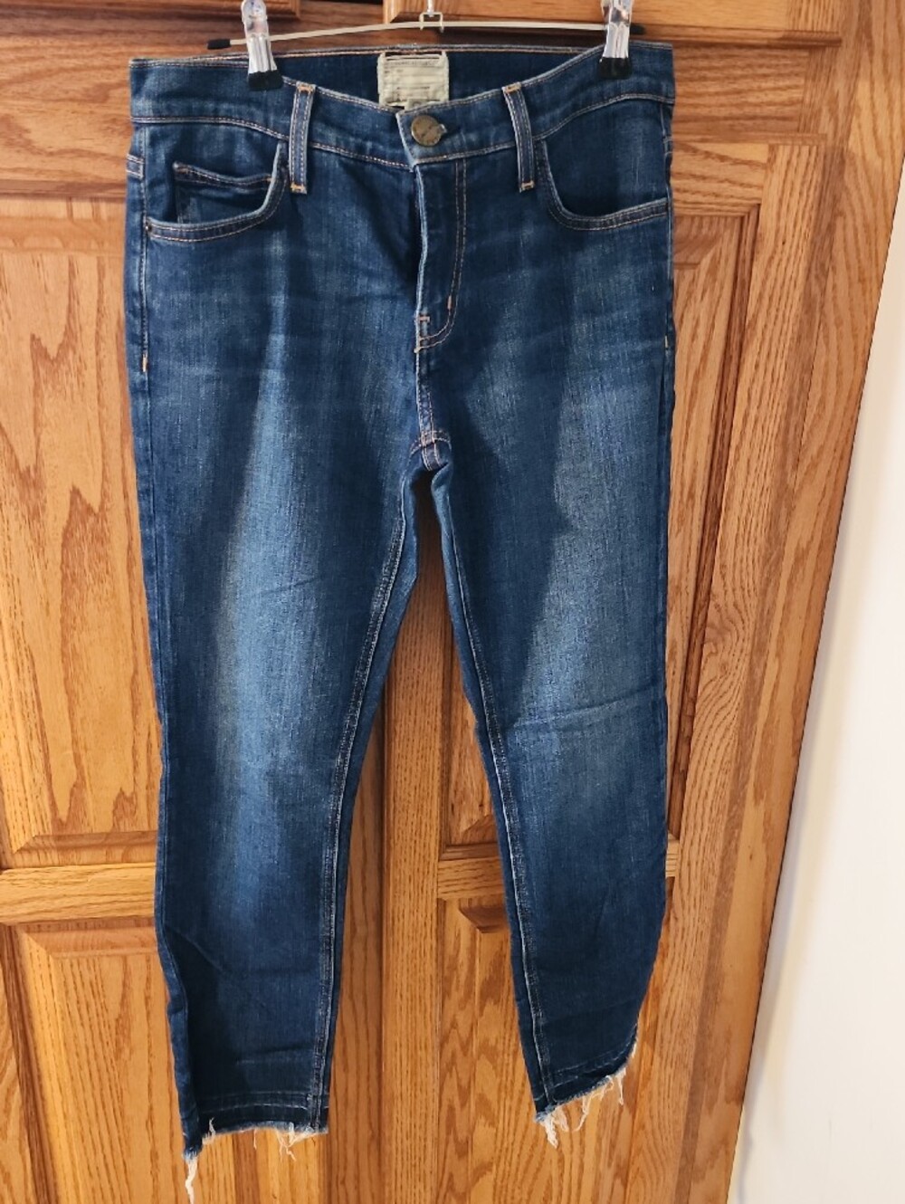 Current/Elliott The Cropped Straight Ankle Jeans Size 25/0